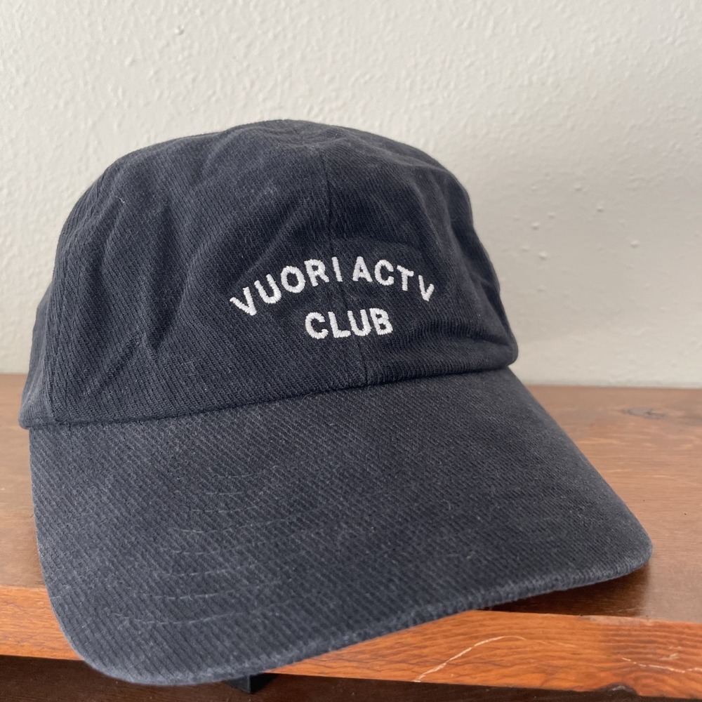 Vuori Hat Unisex Black ACTV Club Dad Adjustable Embroidered Casual Outdoor